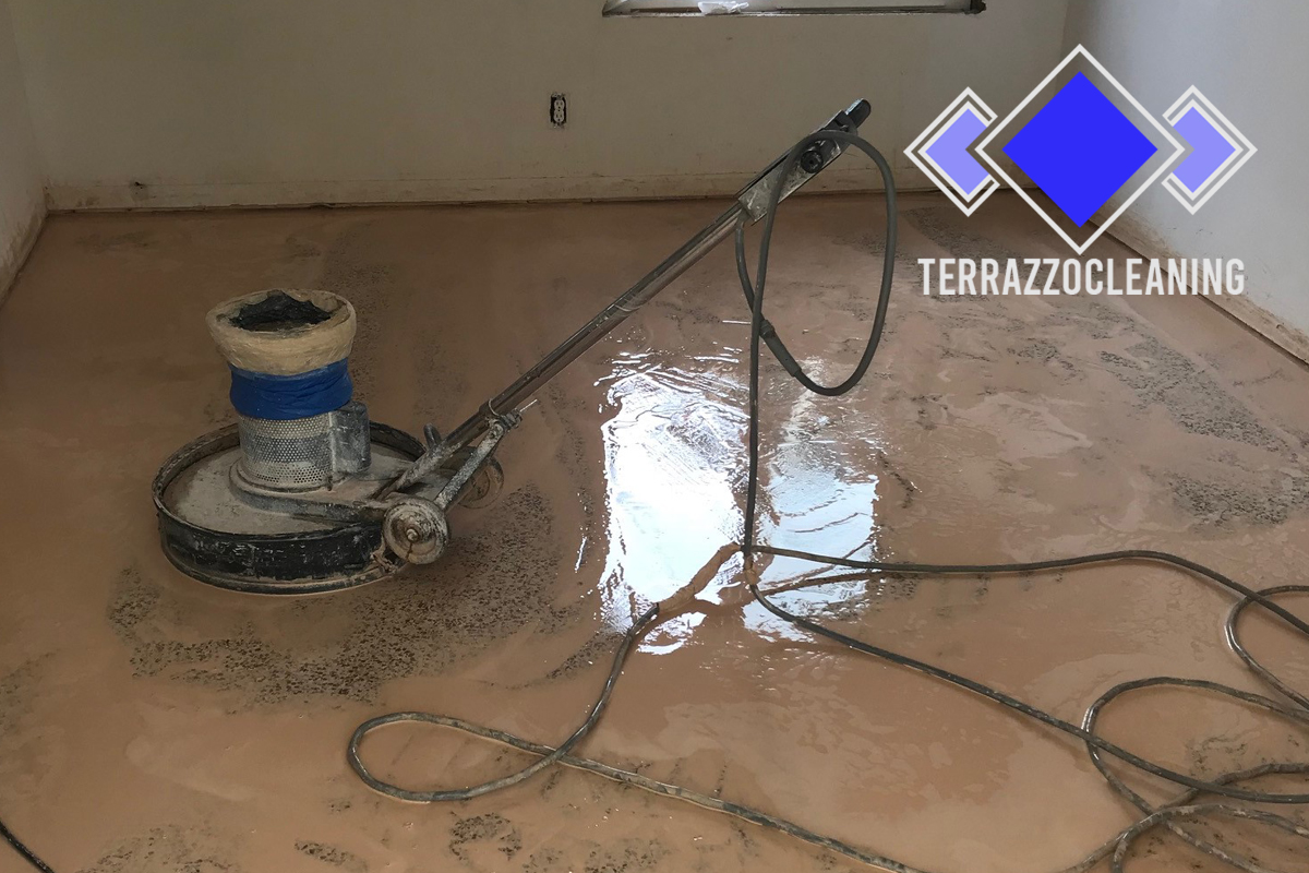 Clean Polishing Terrazzo Floor Process Miami