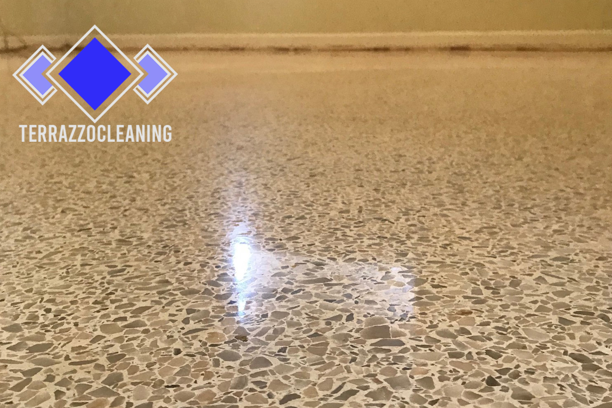 Terrazzo Clean Polishing Process Miami