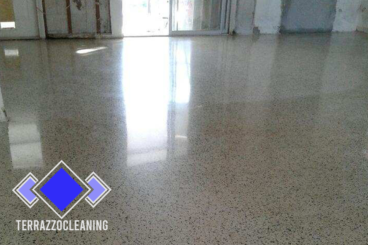 Terrazzo Floor Clean Process Miami